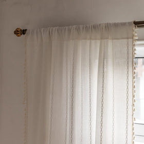 BCLBUSTE living room setup featuring Boho curtains with soft ambiance