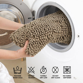 Bcoimo compact-size bath mat fits small bathrooms beside sink or tub