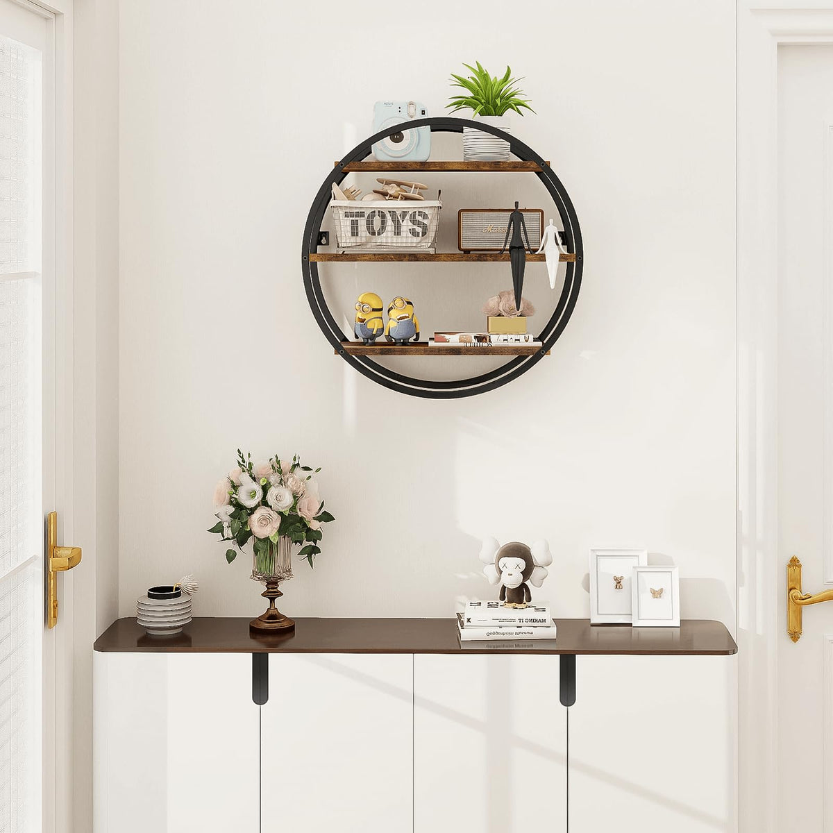 BCOZLUX wall-mounted storage for books, vases, photos or plants