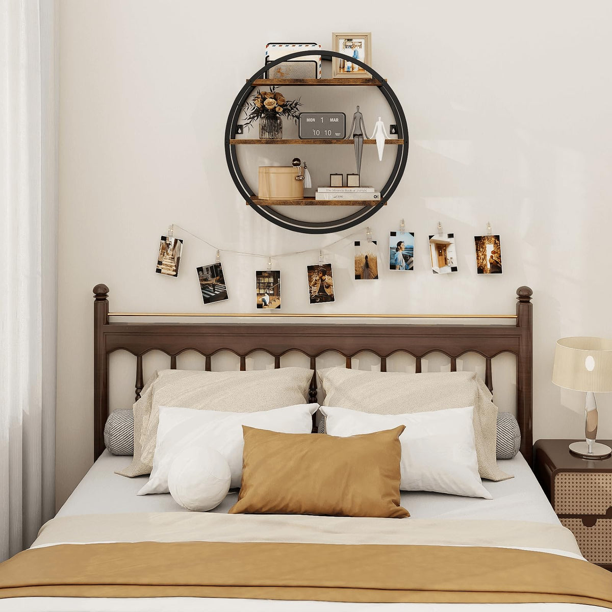 BCOZLUX wall mount with keyhole hangers for secure installation