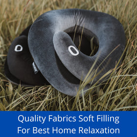BCOZZY neck brace pillow demonstrates versatile travel use across planes, cars, and trains