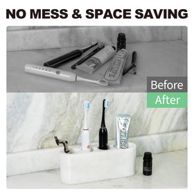 BCS Karibib Ice marble bathroom decor accent for vanity storage.