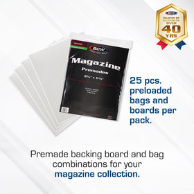 BCW adhesive-closure sleeves provide secure reseal and easy reuse for collectors