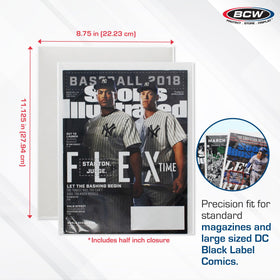 BCW archival-grade backing boards for firm support and crease prevention
