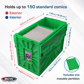 BCW short comic bin features acid-free plastic for durable protection.