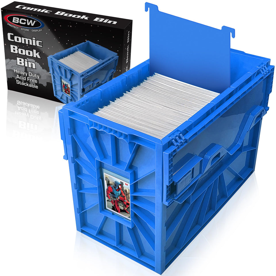 BCW Short Comic Book Bin holds 150 comics for organized display.