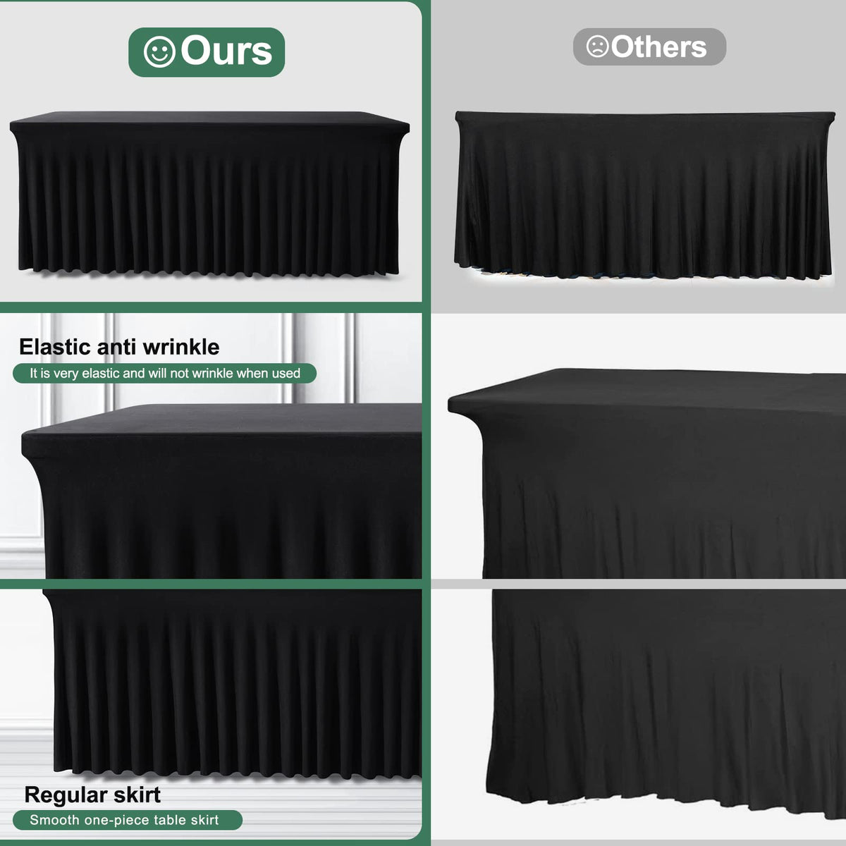 BDDC draped ruffle edge adds elegant detail to the table