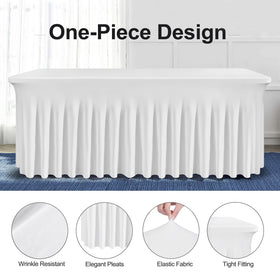 BDDC one-piece table cover enables quick, elegant table styling