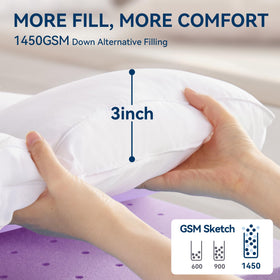 BDEUS non-slip pocket keeps the topper securely in place on the mattress.