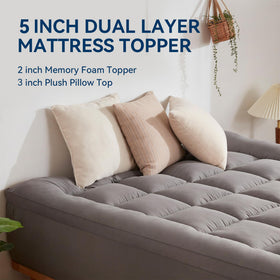 BDEUS gel memory foam layer closeup showing cooling and contouring.