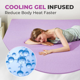 BDEUS twin size topper designed for standard twin beds.