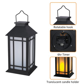 Timer switch on Bdor lantern enabling 6-hour cycle dimming