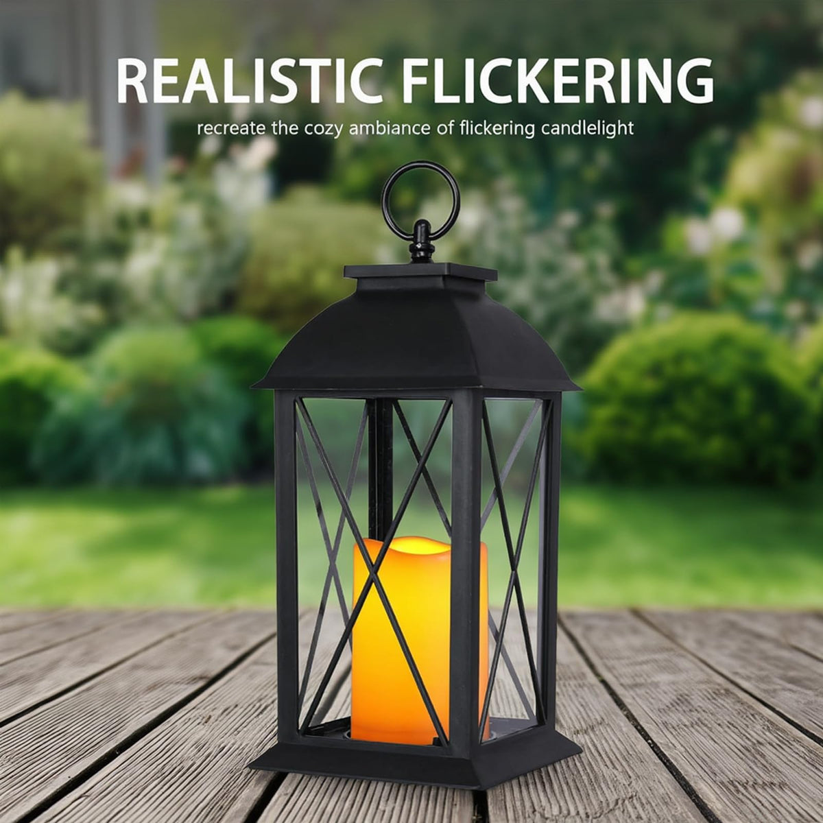 13 by 5.5 inch compact lanterns for outdoor hanging and porch use