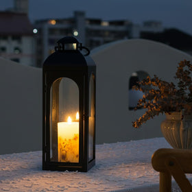 Bdor 2-pack 20-inch mantel lanterns add elegance to shelves and mantles