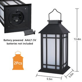Brushed metal finish on Bdor lantern adds vintage charm