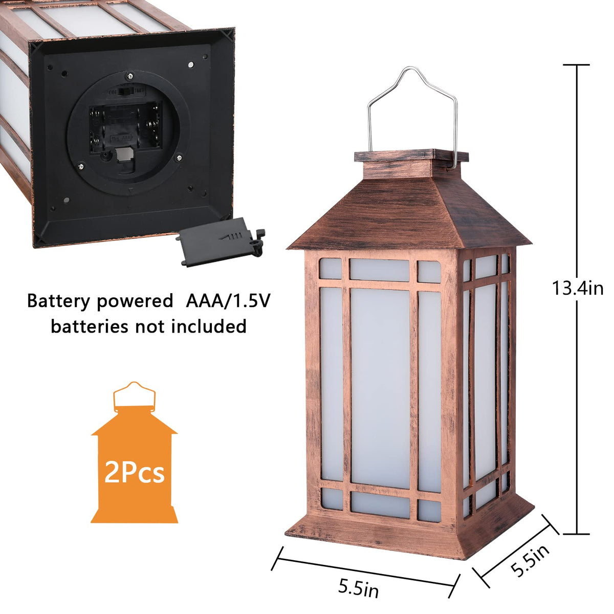 Bdor vintage lanterns lighting a patio for evening ambiance.