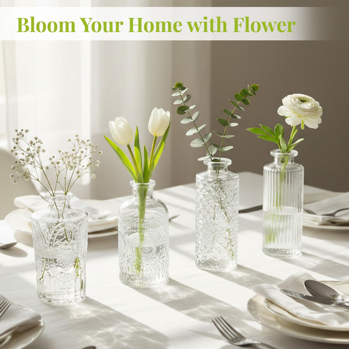 BEAHOT gift-ready bud vase set ideal for weddings and special occasions.