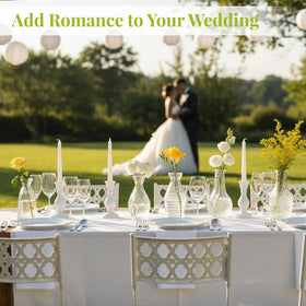 BEAHOT wedding centerpiece idea with these vases for subtle elegance.