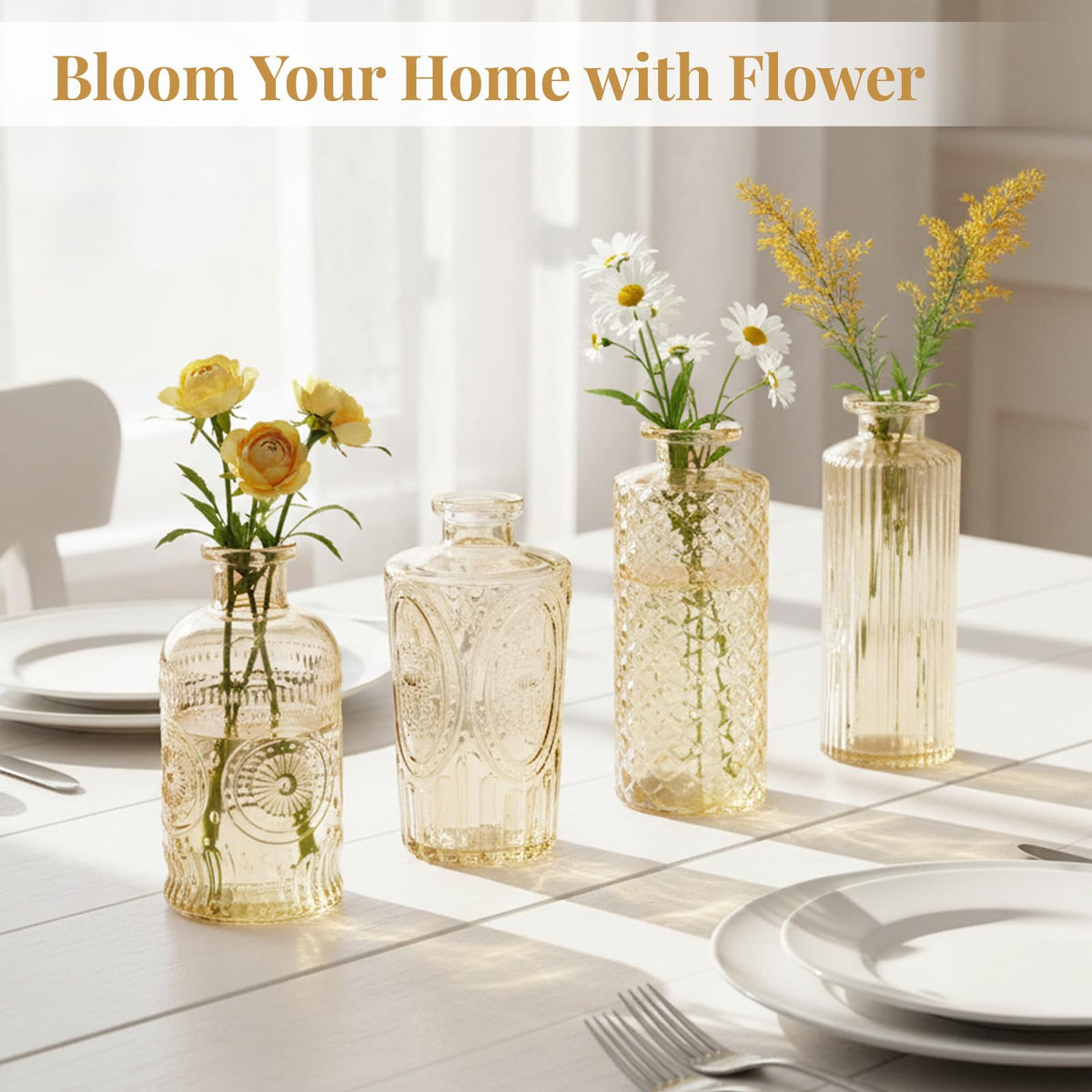 BEAHOT gold bud vase collection ideal for special occasions