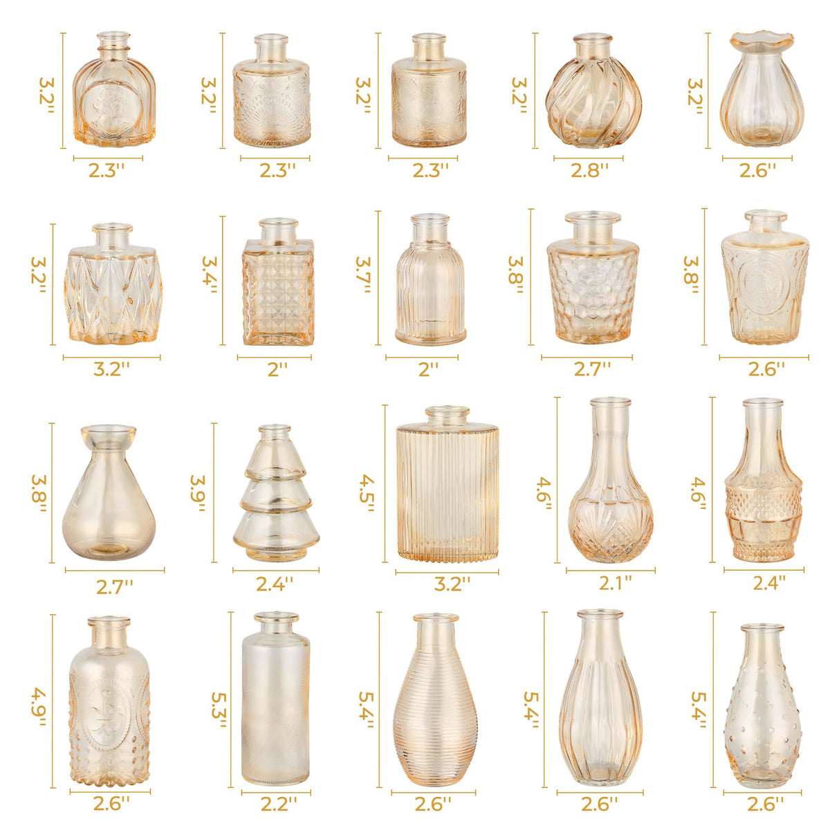 BEAHOT hand-blown borosilicate vase with smooth, scratch-free finish