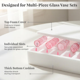 BEAHOT hand-blown borosilicate vases offer durable, scratch-free surfaces.