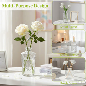 BEAHOT hand-blown vase smooth surface shines under light for refined shelf decor.