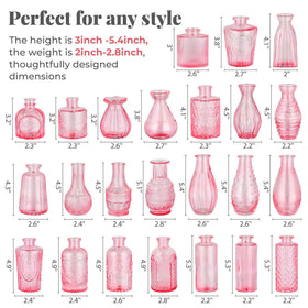 BEAHOT mini glass vases highlight delicate stems with durable borosilicate glass for daily centerpieces
