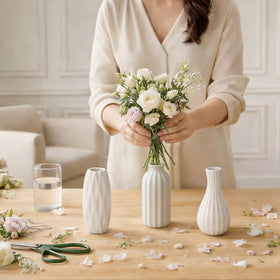 BEAHOT wedding centerpieces highlight 4–6 inch bud vases for tables.