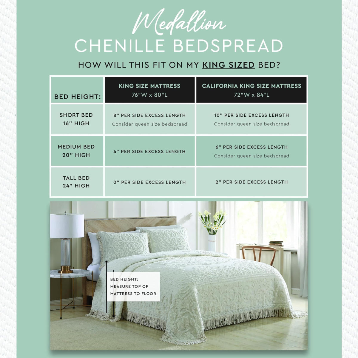 Beatrice bedspread pairs with coordinating pillow sham sold separately for a complete look