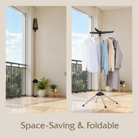 Beaudaily rack holds up to 27 pieces of clothing.