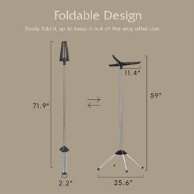 Beaudaily portable indoor rack suitable for camping trips.