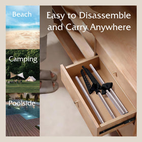 Beaudaily space-saving drying rack fits in apartments and dorms.