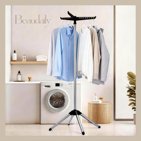 Beaudaily stainless steel clothes dryer stand with 3 rotating arms.