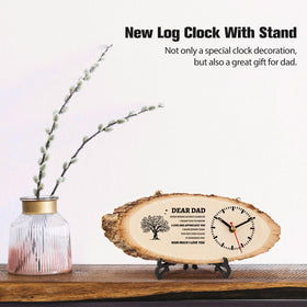 BeauGift clock includes wall rope and desk stand for display