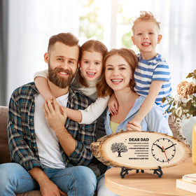 BeauGift handcrafted wooden clock as decorative keepsake