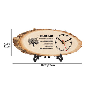 BeauGift clock enhances space with authentic wood grain pattern