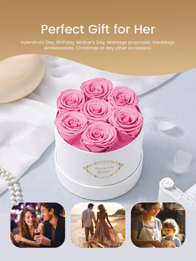 Beaulasting Forever flowers in box open display highlights luxurious gift readiness.