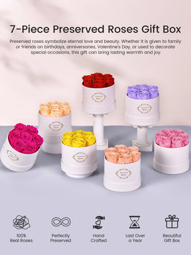 Beaulasting ready gift-wrapped image implies zero maintenance rose delight for busy loved ones.
