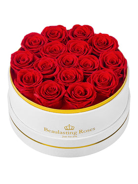 Beaulasting Roses 16-preserved roses box closeup for a lasting keepsake.