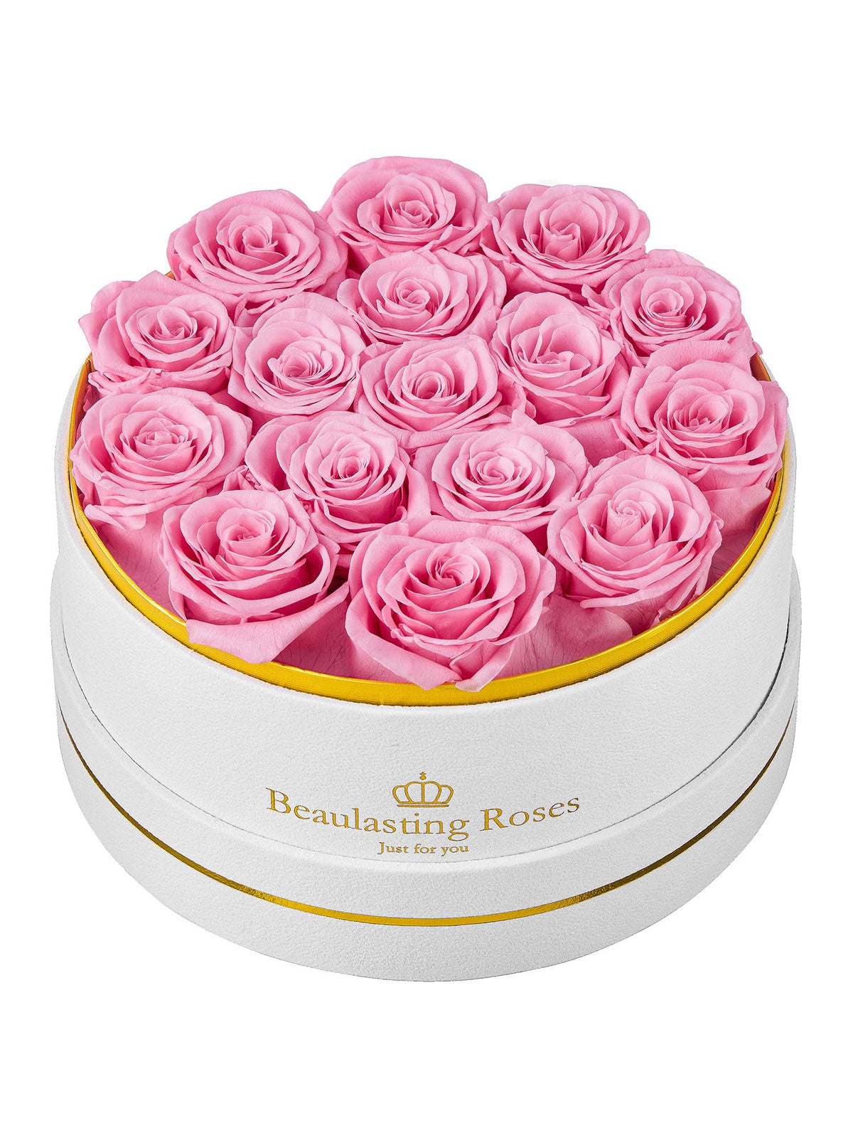 Beaulasting Roses: 16 preserved roses in a box for lasting beauty.