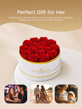 Beaulasting Roses Mother's Day gift box, bright lasting blooms for a special day.