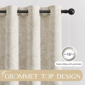 Beauoop beige floral design adds privacy and refined style to the setup