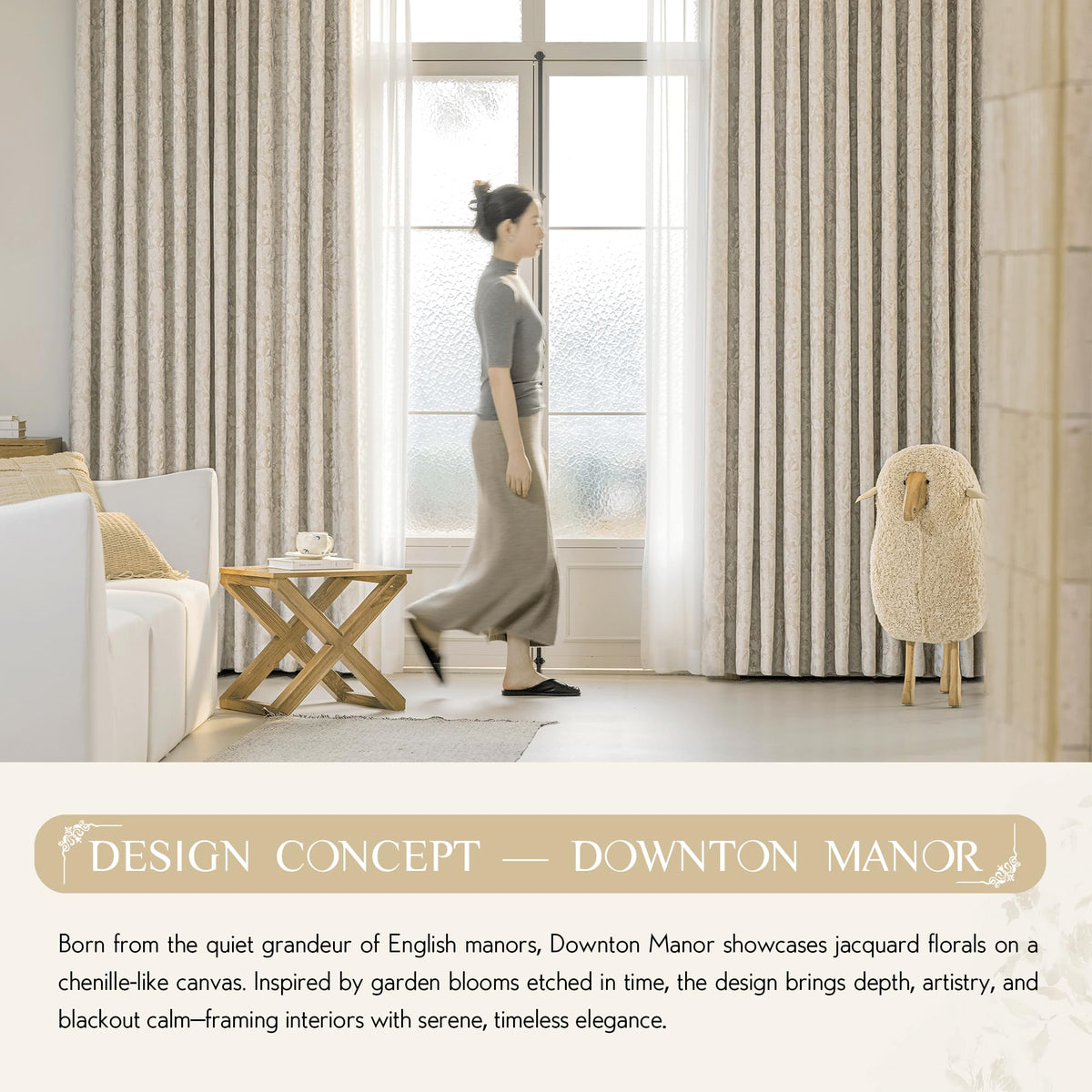 Beauoop easy-care fabric stays elegant after washing and use