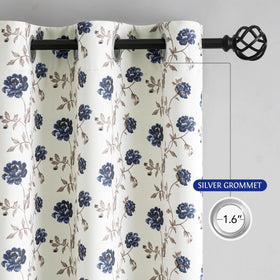 Beauoop floral blackout curtains ideal for bedroom or living room setups