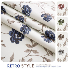 Fade-resistant Beauoop floral curtains preserve vibrant prints over time