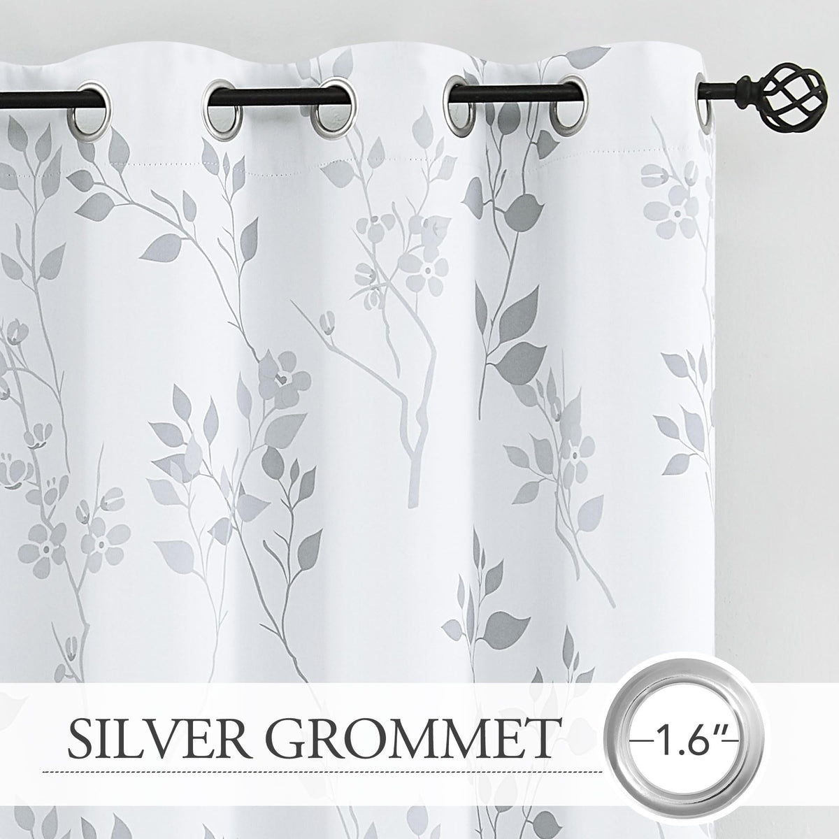 Beauoop blackout curtain in a modern bedroom delivers premium texture and room darkening