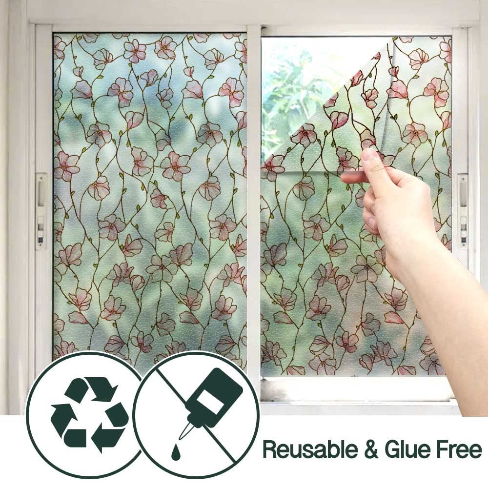 BEAUS TILE UNI Cherry Blossom privacy and decorative window film