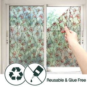 BEAUS TILE UNI Cherry Blossom privacy and decorative window film