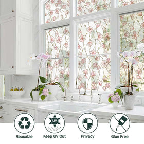 BEAUS TILE UNI living room window with Cherry Blossom design