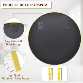 BEAUTYPEAK 5mm glass mirror provides clear, distortion-free reflection.